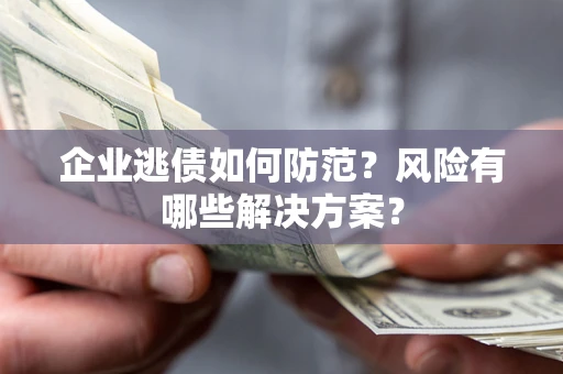 济南企业逃债如何防范？风险有哪些解决方案？
