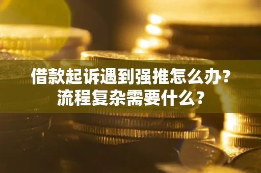济南借款起诉遇到强推怎么办？流程复杂需要什么？