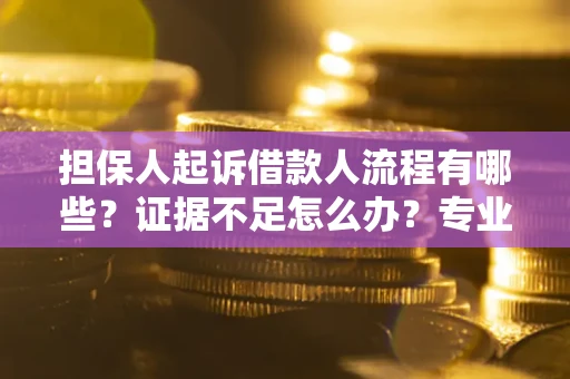 济南担保人起诉借款人流程有哪些？证据不足怎么办？专业律师解答