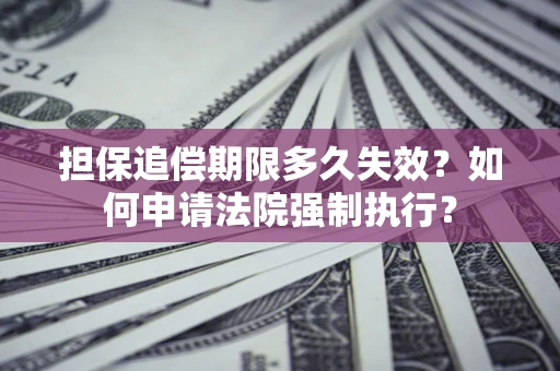 济南担保追偿期限多久失效？如何申请法院强制执行？