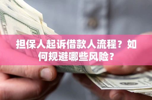 济南担保人起诉借款人流程？如何规避哪些风险？